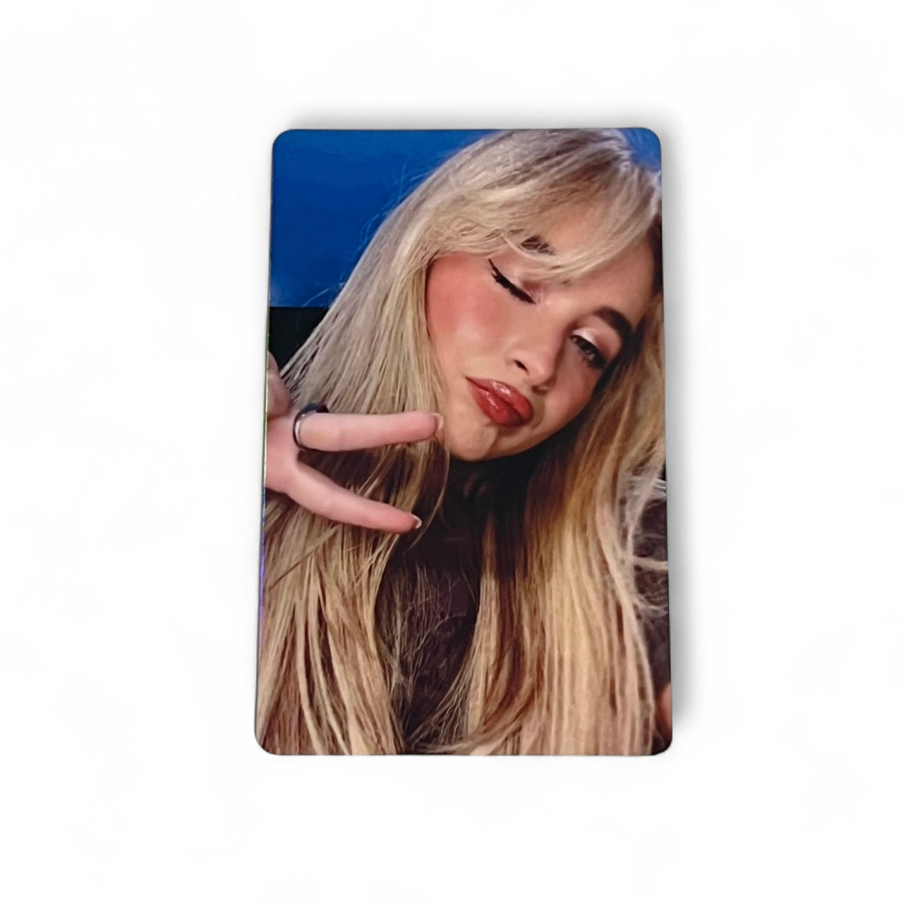 Sabrina Carpenter Photocard Peace Sign