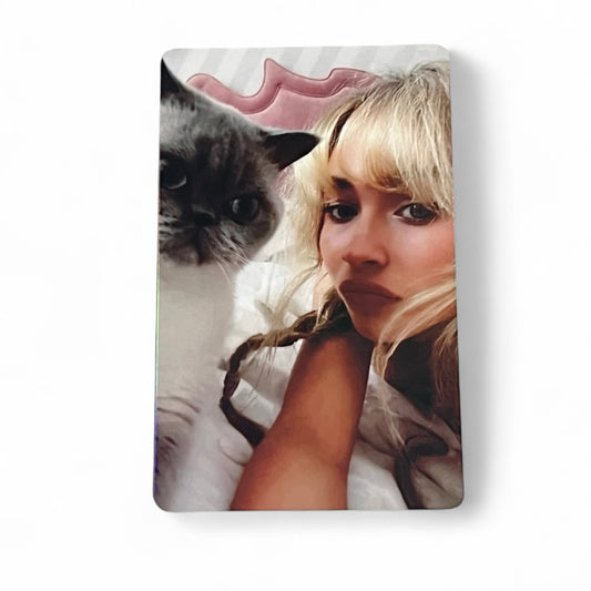 Sabrina Carpenter Photocard With Kitty